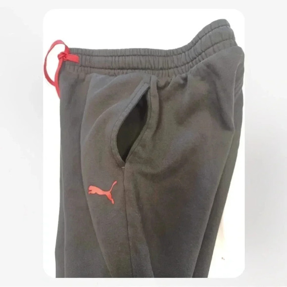 Puma Jogging  Sweat Pants Black Size Large - Picture 6 of 8